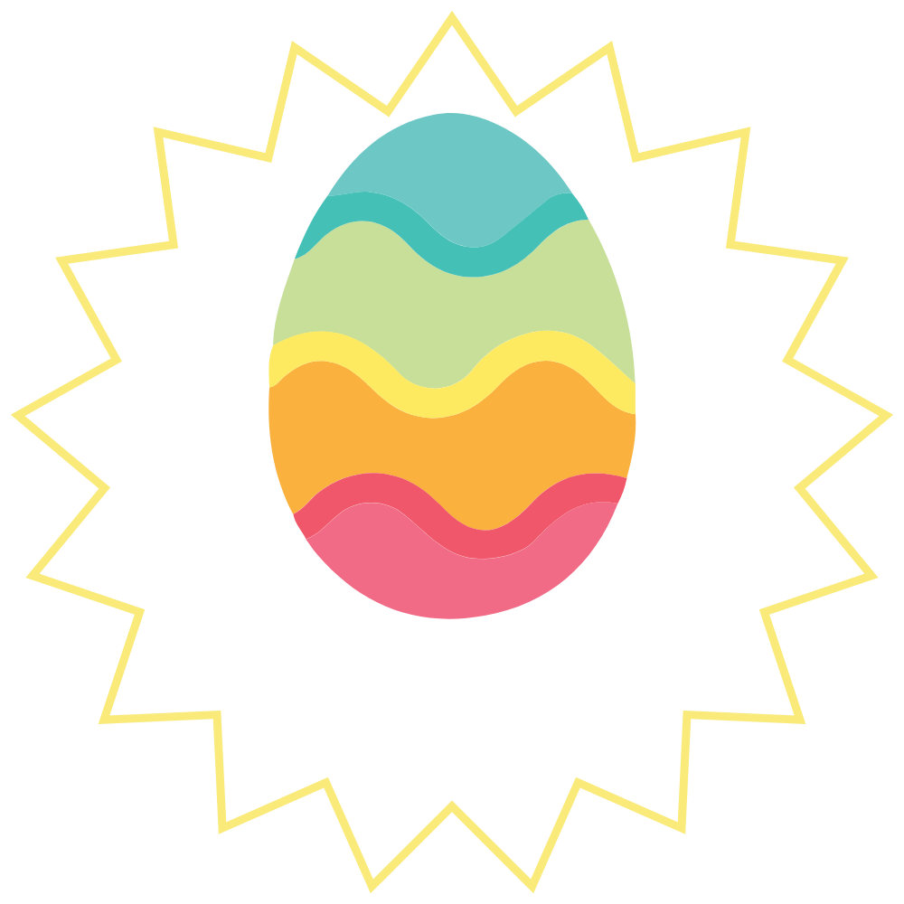 rainbow easter egg with promo code