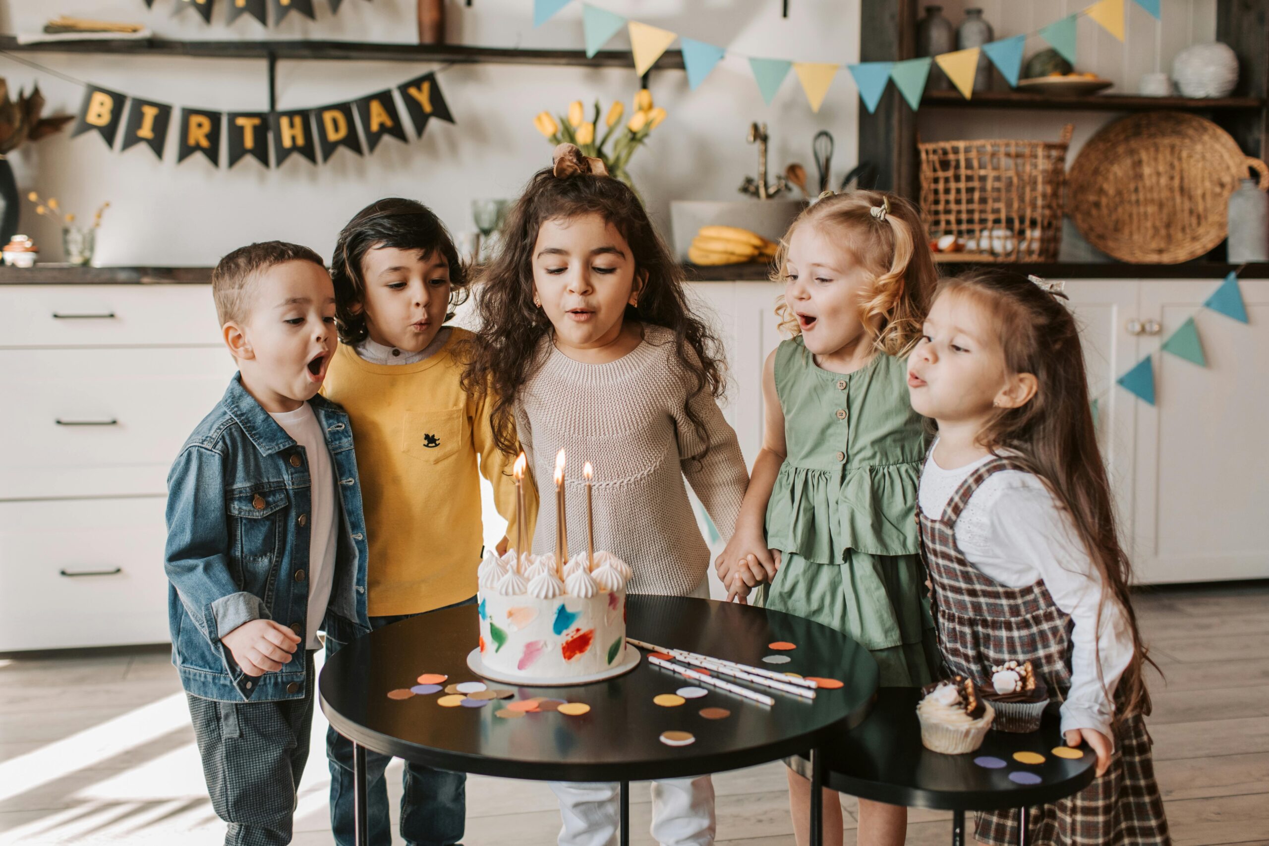 pexels-vlada-karpovich-7100317 kids children birthday party celebrating cake decoration