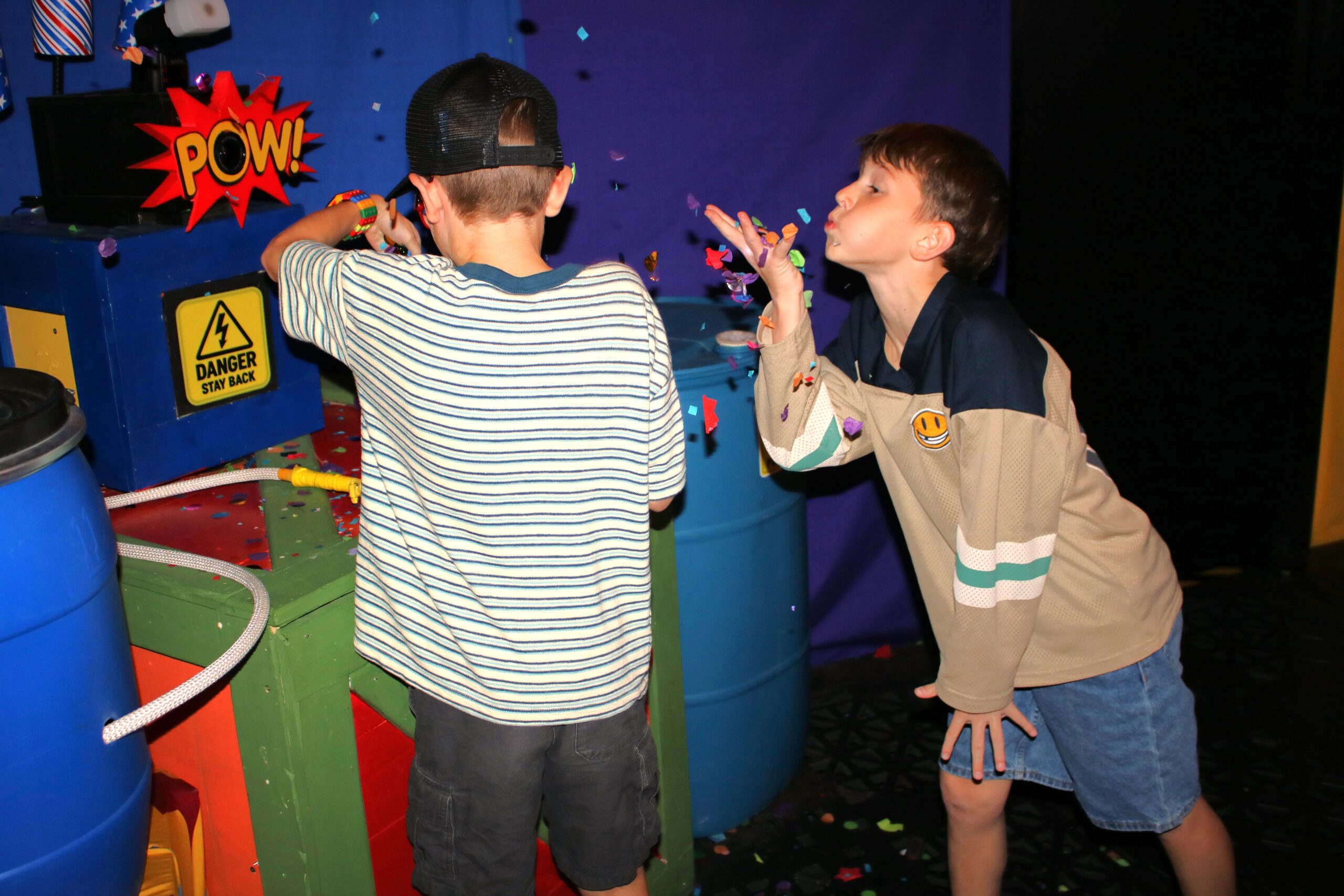 las vegas family fun center escape room puzzles challenge physical immersive video games happy celebrate it's a blast confetti things to do kid friendly