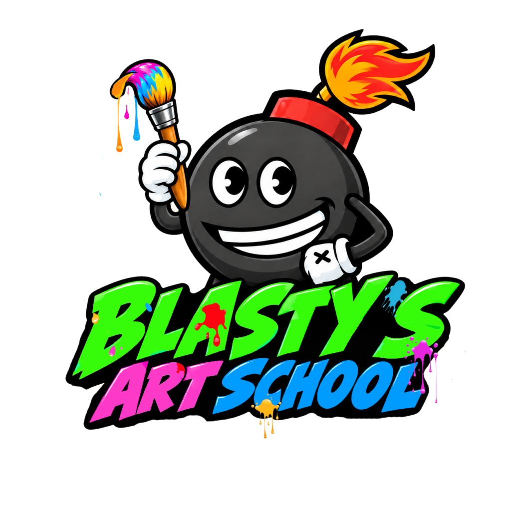Blasty's Art School official game logo