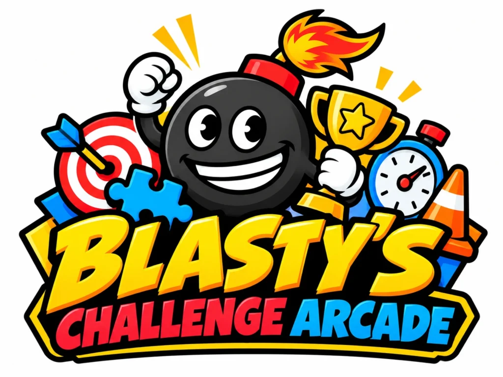 Blasty's Challenge Arcade official game logo