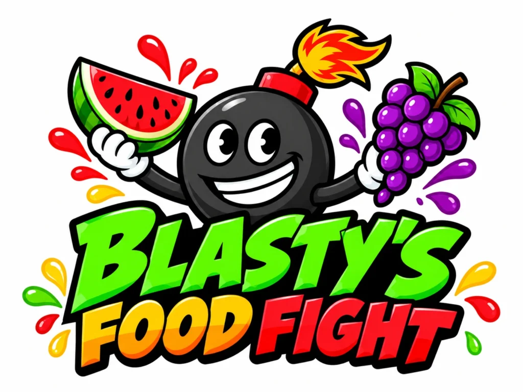 Blasty's Food Fight official game logo